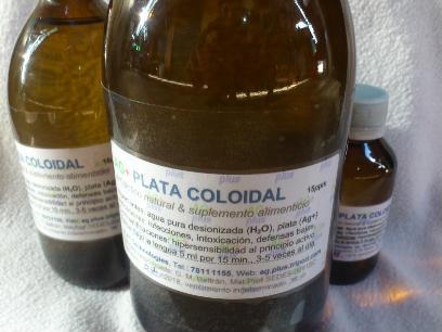 Botella
                  de AG+ Plata Coloidal